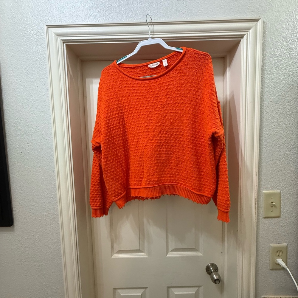 Willow Vibrant Orange Knit Top